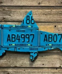 GIFTS FOR AN ANGLER Cody's Fish License Plate Creations - Bonefish