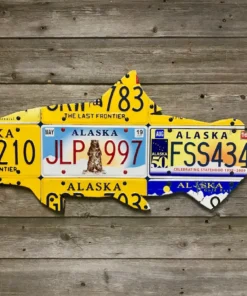 Cody's Fish License Plate Creations - Salmon GIFTS FOR AN ANGLER