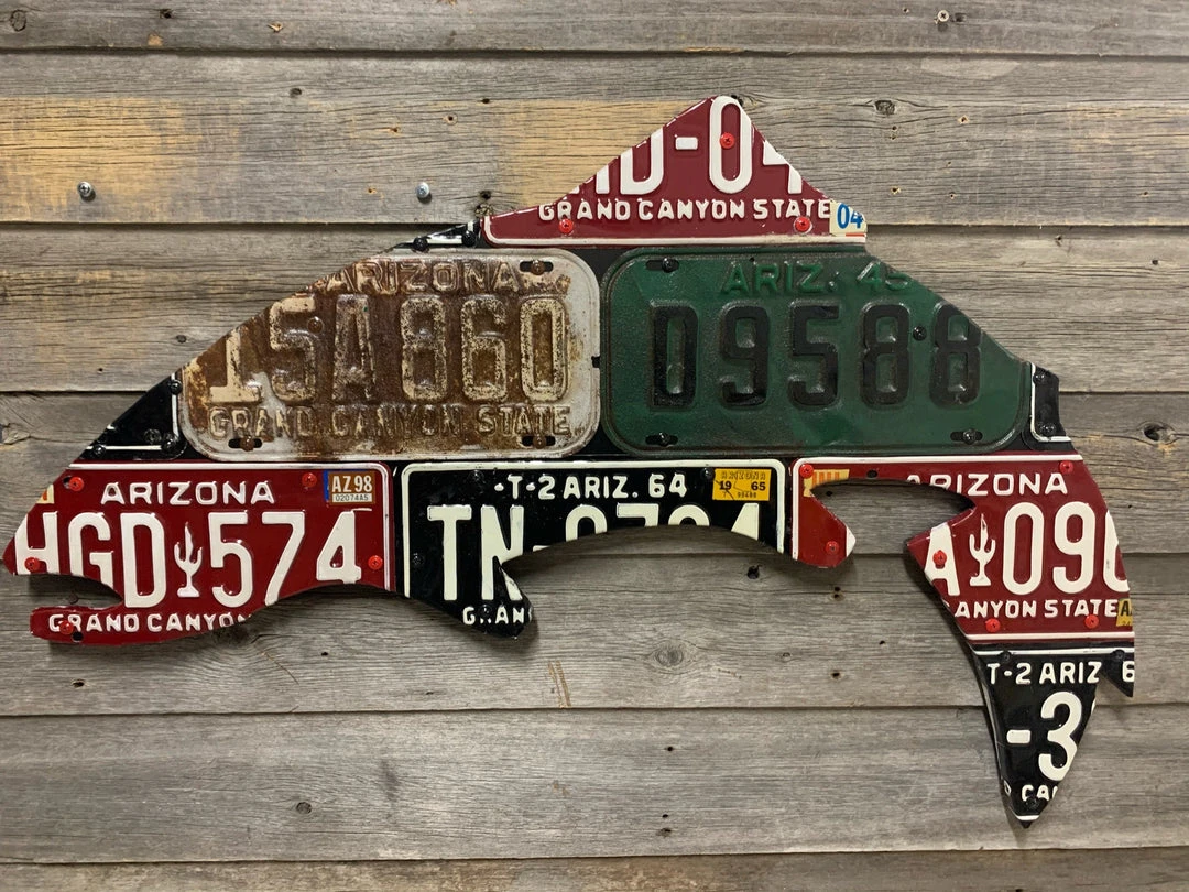 Cody's Fish License Plate Creations - Trout 42 Cody's Fish License Plate Creations - Trout