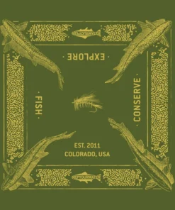 ACCESSORIES Rep Your Water Fishy Bandana