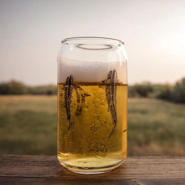 Rep Your Water Beer Can Glass 4 Rep Your Water Beer Can Glass