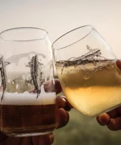 COOLERS & HYDRATION Rep Your Water Shallow Water Cruiser Stemless Wine Glass