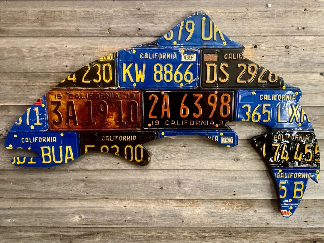 Cody's Fish License Plate Creations - Trout 39 Cody's Fish License Plate Creations - Trout
