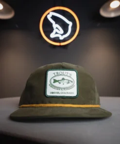 Trouts Fly Fishing Trouts Vintage Logo Snapback Hat