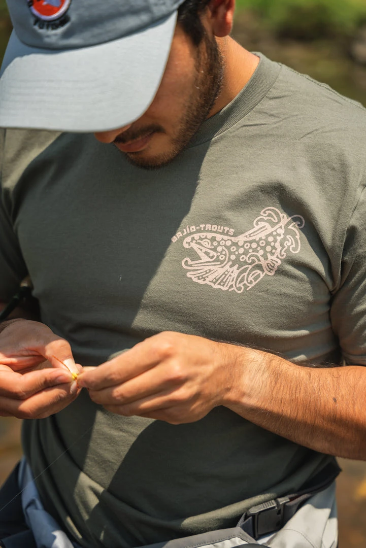 Trouts Fly Fishing Bajio X Trouts "Go With The Flow" T-Shirt MEN'S 5 Trouts Fly Fishing Bajio X Trouts "Go With The Flow" T-Shirt MEN'S