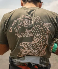 Trouts Fly Fishing Bajio X Trouts "Go With The Flow" T-Shirt MEN'S 10 Trouts Fly Fishing Bajio X Trouts