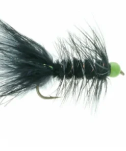 Umpqua Feather Merchants Five Flies May - Hot Head Bugger - Black/Chartreuse
