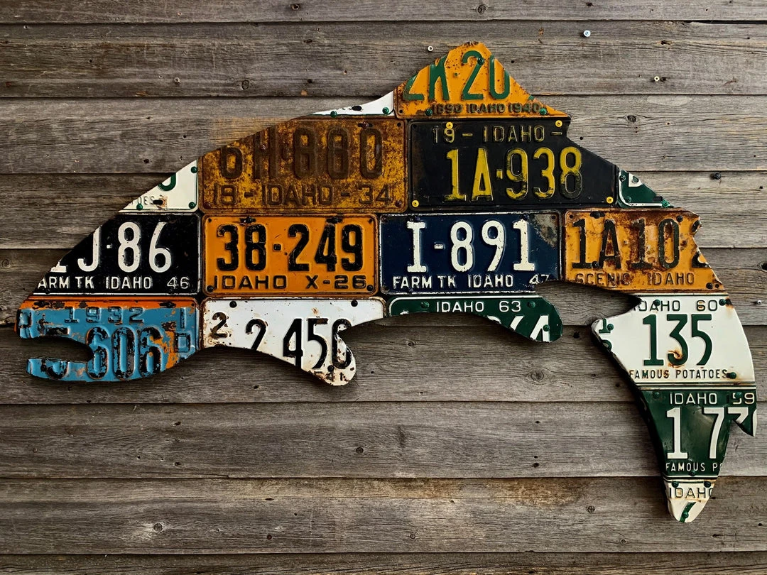 Cody's Fish License Plate Creations - Trout 31 Cody's Fish License Plate Creations - Trout