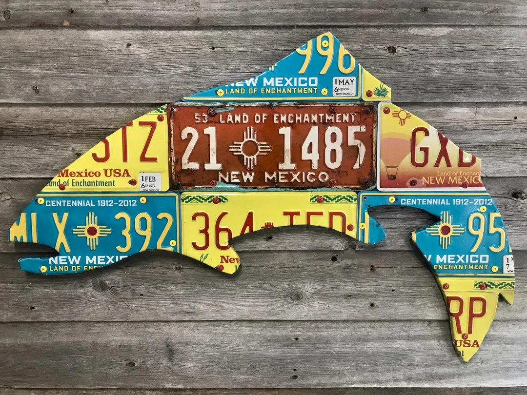 Cody's Fish License Plate Creations - Trout 19 Cody's Fish License Plate Creations - Trout