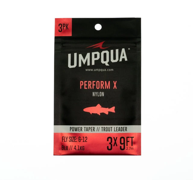 Umpqua Feather Merchants Umpqua Perform X Power Taper Trout Leader - 3 Pack 3 Umpqua Feather Merchants Umpqua Perform X Power Taper Trout Leader - 3 Pack