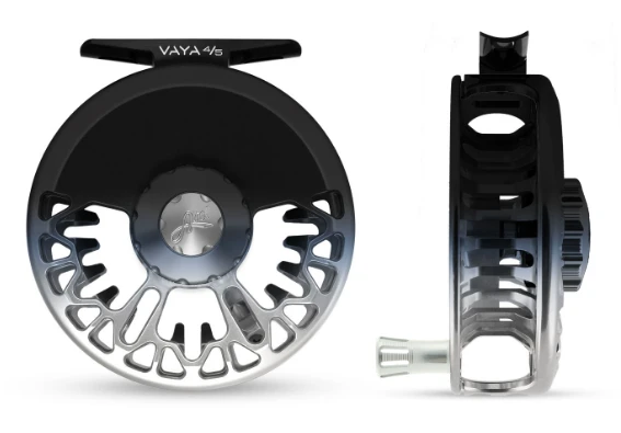 Abel Reels FRESHWATER FLY REELS Abel VAYA Fly Reel - Custom 4/5 Black/Platinum Fade 3 Abel Reels FRESHWATER FLY REELS Abel VAYA Fly Reel - Custom 4/5 Black/Platinum Fade