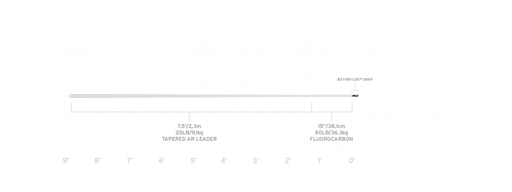 Scientific Anglers Toothy Fish Stealth Leader 4 Scientific Anglers Toothy Fish Stealth Leader