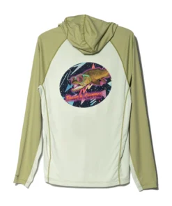 Simms Fishing Products Trouts X Simms Bugstopper Solarflex Hoody - Light Green/Sage Heather