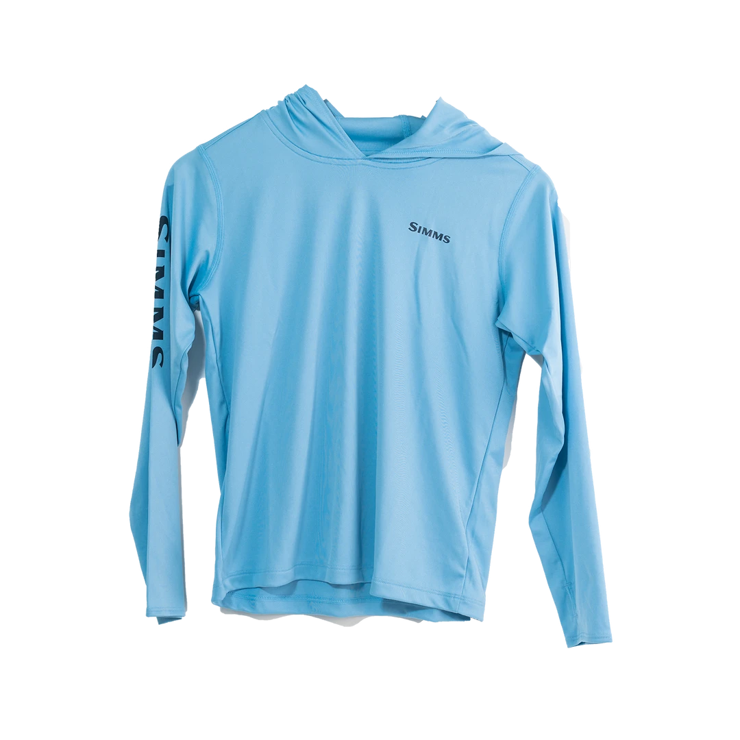 Simms Fishing Products Trouts X Simms Kid's Solar Tech Hoody - Faded Denim 4 Simms Fishing Products Trouts X Simms Kid's Solar Tech Hoody - Faded Denim