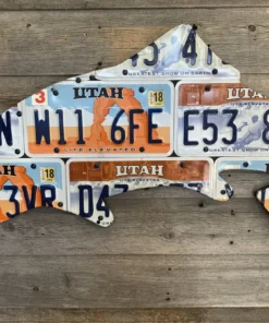 Cody's Fish License Plate Creations - Trout 53 Cody's Fish License Plate Creations - Trout