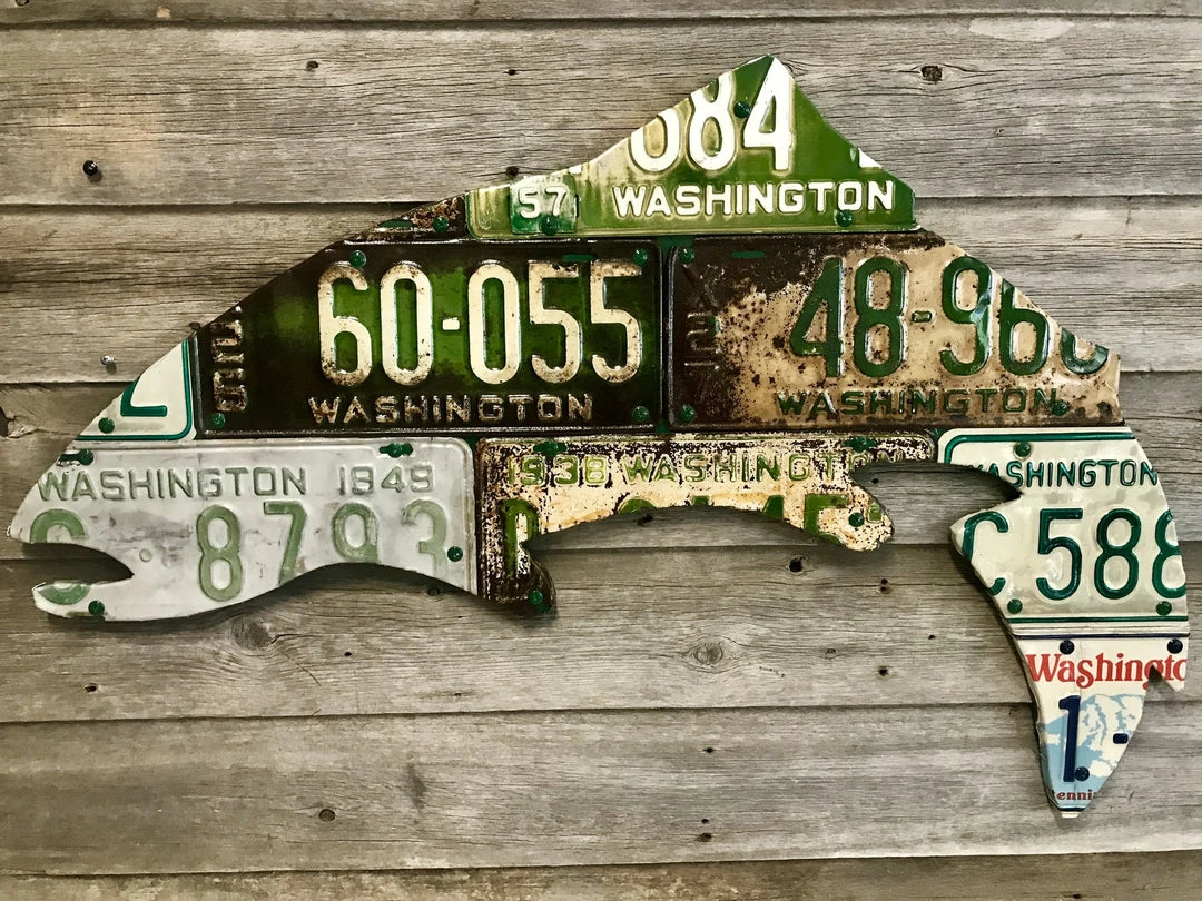Cody's Fish License Plate Creations - Trout 6 Cody's Fish License Plate Creations - Trout