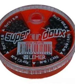 Lemer Super Doux Lead Split Shot 6 Compartment Orange - Large WEIGHT