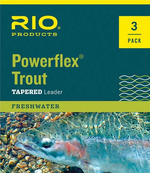 Rio Products Rio Powerflex Trout Leader - 9 Ft. - 3 Pack 3 Rio Products Rio Powerflex Trout Leader - 9 Ft. - 3 Pack