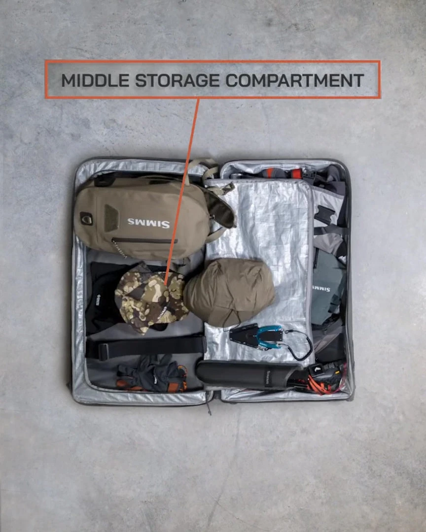 Simms Fishing Products LUGGAGE Simms GTS Roller - 110L 10 Simms Fishing Products LUGGAGE Simms GTS Roller - 110L