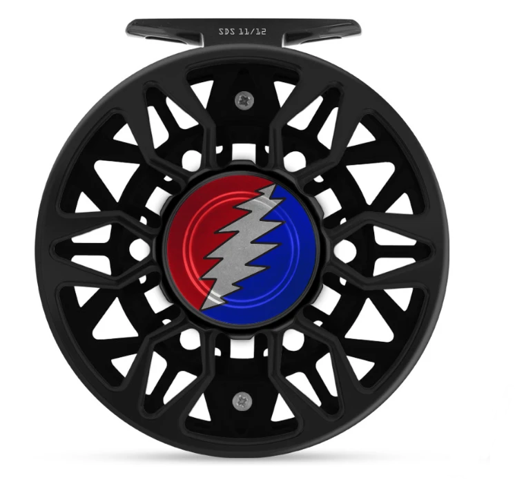 Abel Reels Abel Sealed Drag Salt (SDS) Fly Reel - Custom 12/12 Black Grateful Dead Bolt 3 Abel Reels Abel Sealed Drag Salt (SDS) Fly Reel - Custom 12/12 Black Grateful Dead Bolt