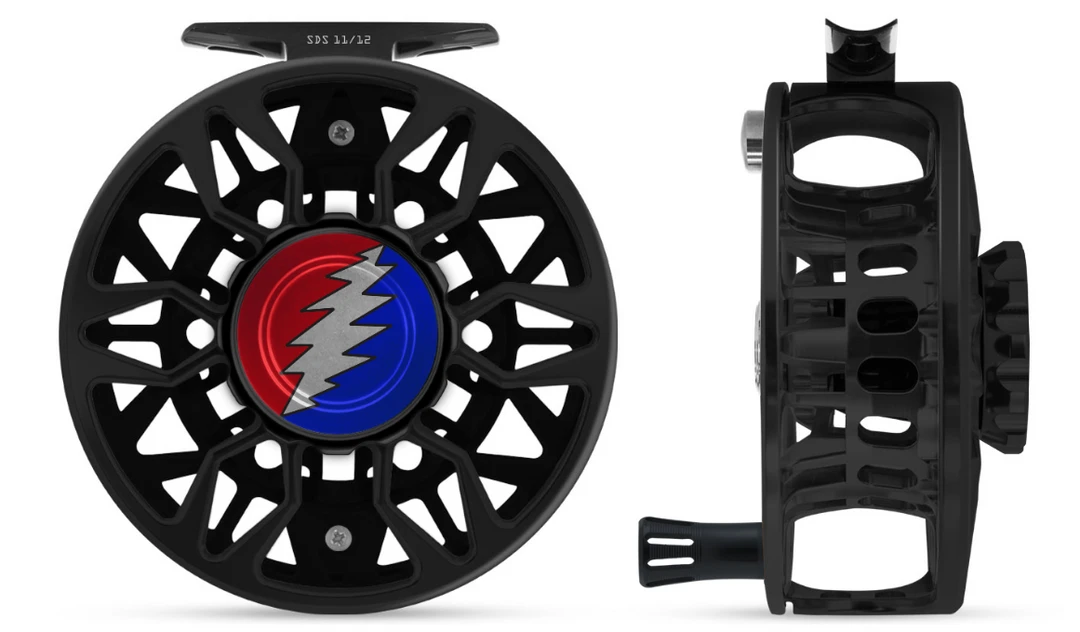 Abel Reels Abel Sealed Drag Salt (SDS) Fly Reel - Custom 12/12 Black Grateful Dead Bolt 4 Abel Reels Abel Sealed Drag Salt (SDS) Fly Reel - Custom 12/12 Black Grateful Dead Bolt