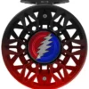 Abel Reels Abel Sealed Drag Salt (SDS) Fly Reel - Custom 7/8 Black/Red Fade Grateful Dead Bolt
