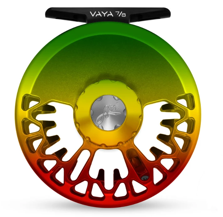 Abel Reels Abel VAYA Fly Reel - Custom 7/8 Rasta Fade 3 Abel Reels Abel VAYA Fly Reel - Custom 7/8 Rasta Fade