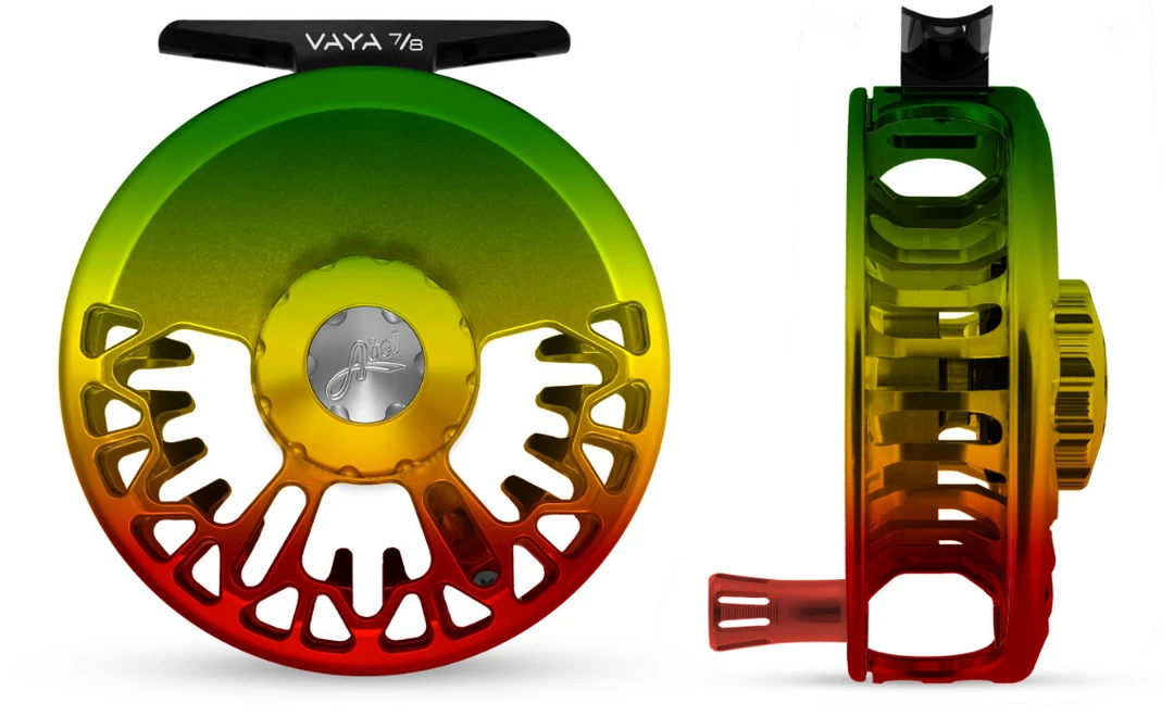 Abel Reels Abel VAYA Fly Reel - Custom 7/8 Rasta Fade 4 Abel Reels Abel VAYA Fly Reel - Custom 7/8 Rasta Fade